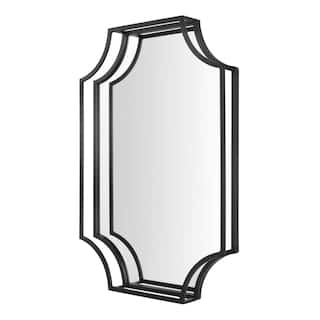 StyleWell Medium Rectangle Black Dimensional Classic Mirror with Deep-Set Frame (30 in. H x 20 in. W) 18MJ2002-B