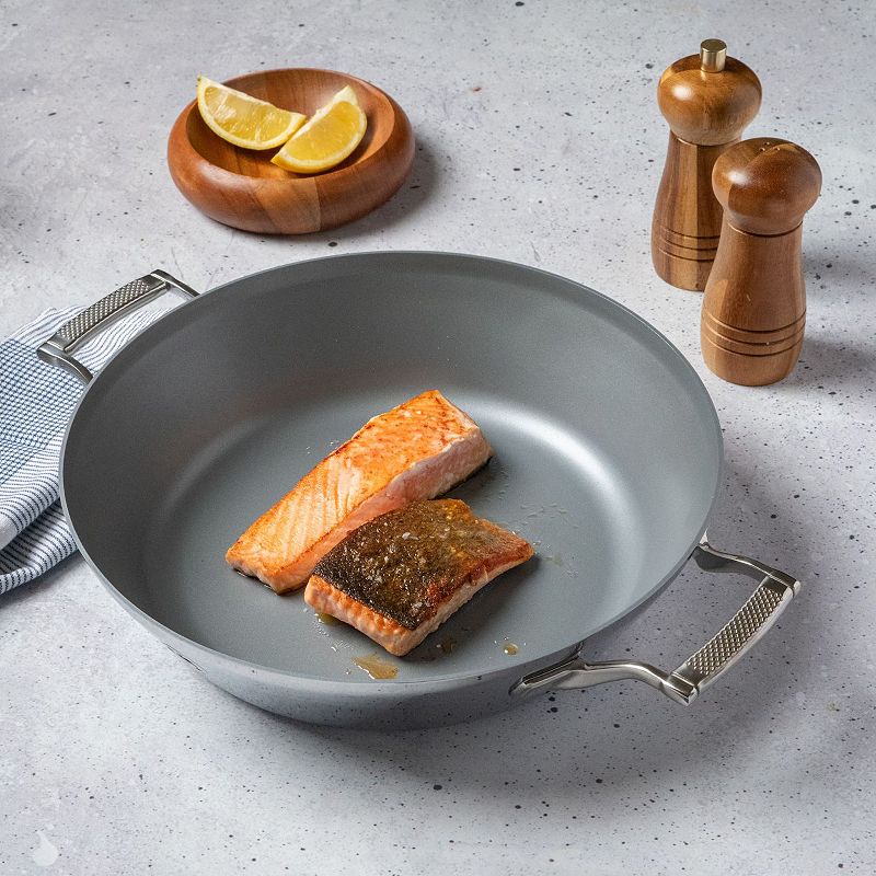 Saveur Selects Voyage Triply 12-in. Nonstick Everyday Pan with Lid