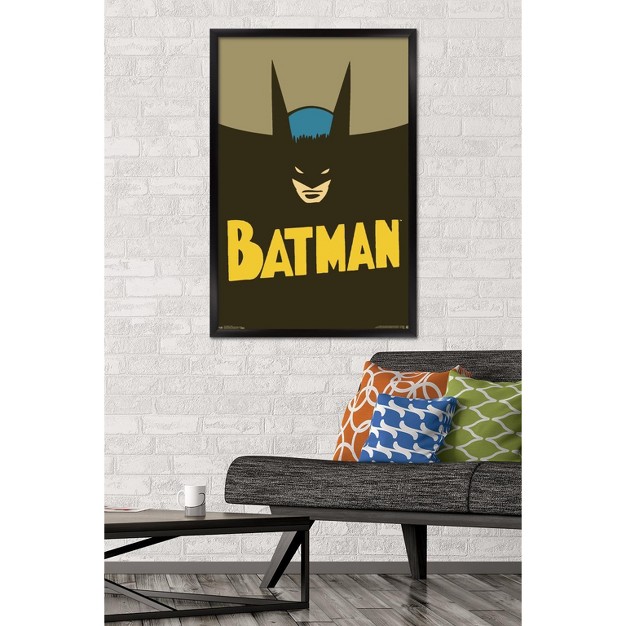 Trends International Dc Comics Batman Vintage Framed Wall Poster Prints