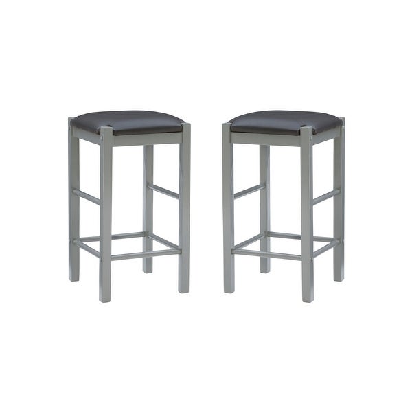 Speakeasy Backless 25-inch Counter Stools (Set of 2)