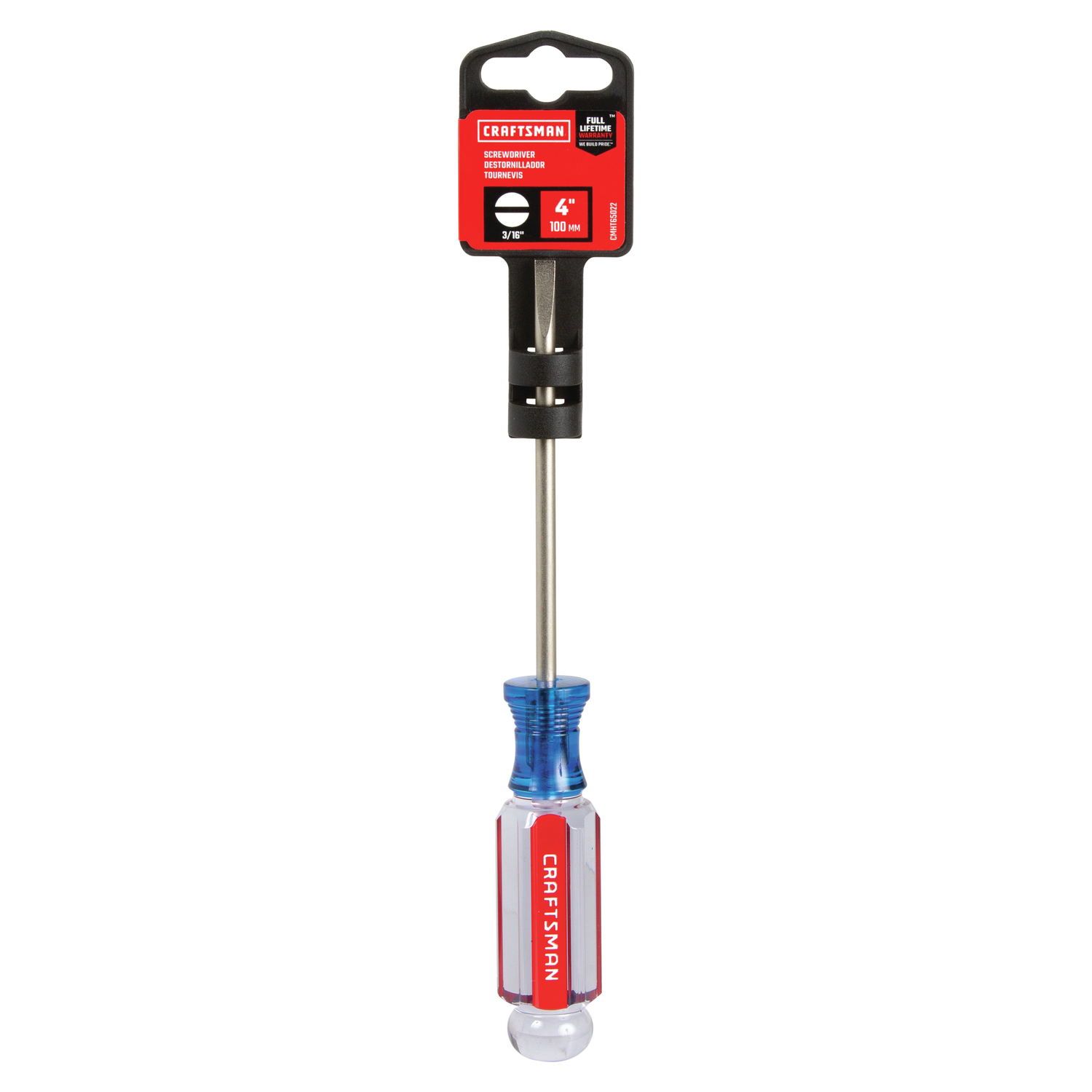 Craftsman 3/16 in. X 4 in. L Slotted Screwdriver 1 pc