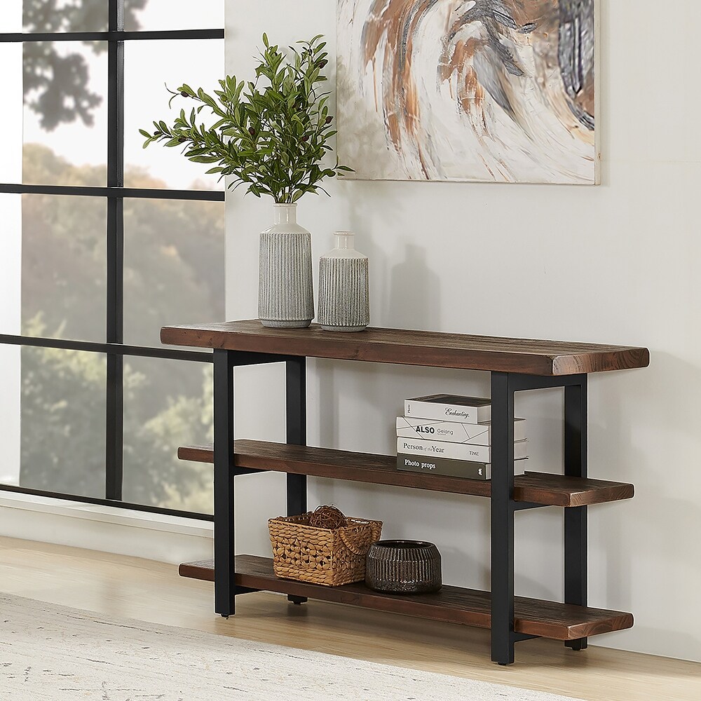 Carbon Loft Lawrence Rustic Media Console