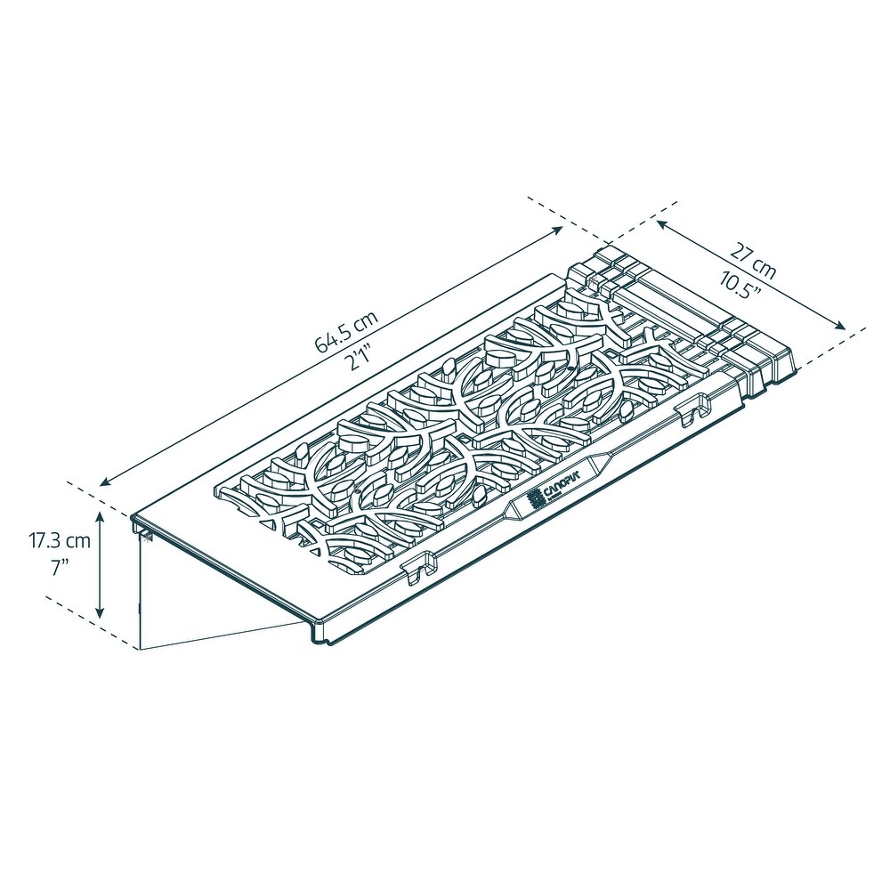 Canopia Signature 26 in. W x 10.2 in. D x 6.5 in. H Plastic Shelf Kit for Greenhouse   12 Units   26 in. x 10.2 in.