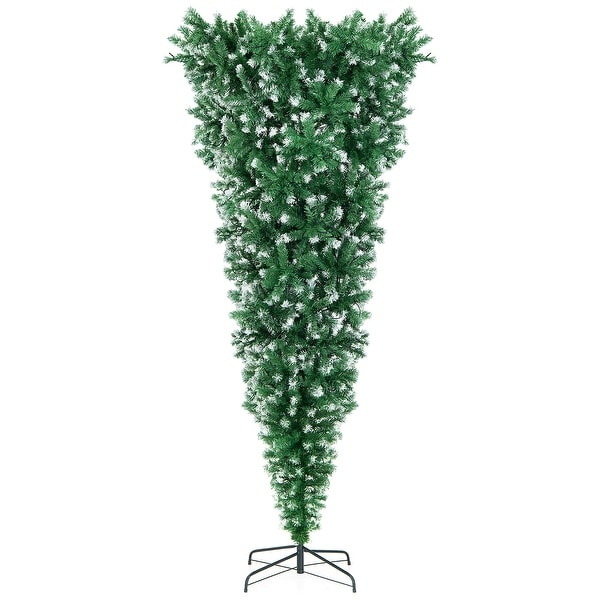 7.5ft Pre lit Upside Down Christmas Tree Inverted Artificial Xmas Tree