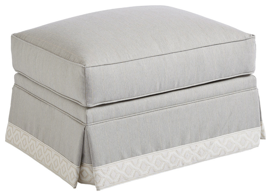 Blaire Ottoman   Transitional   Footstools And Ottomans   by Lexington Home Brands  Houzz