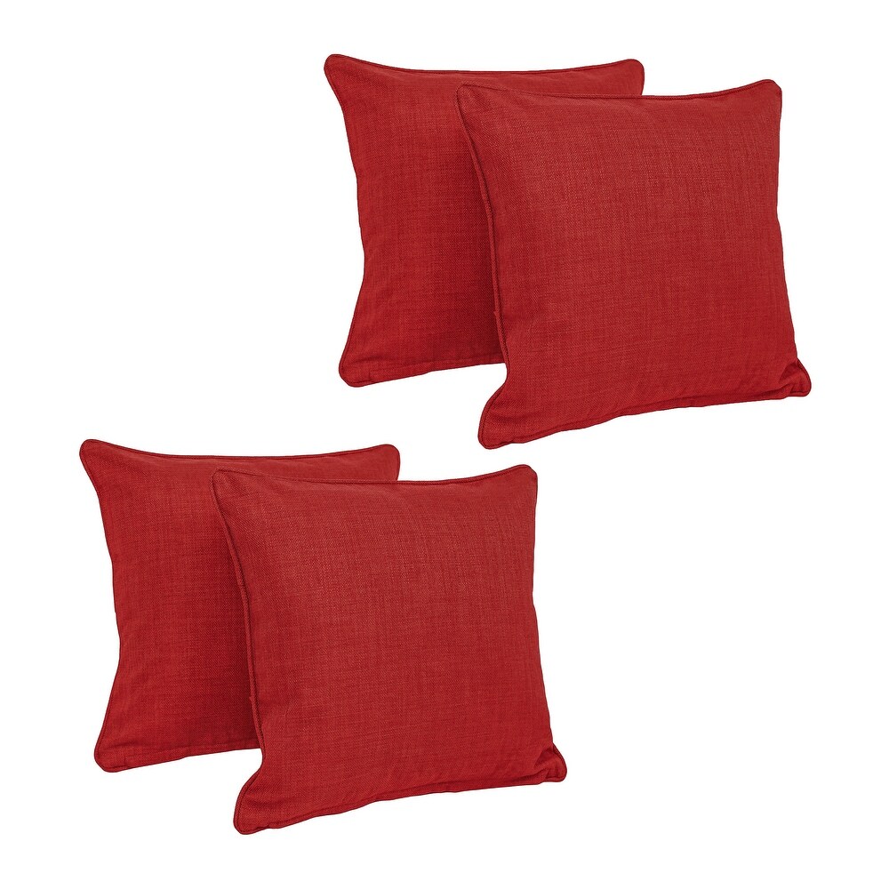 Blazing Needles 18 inch Accent Throw Pillows (Set of 4)