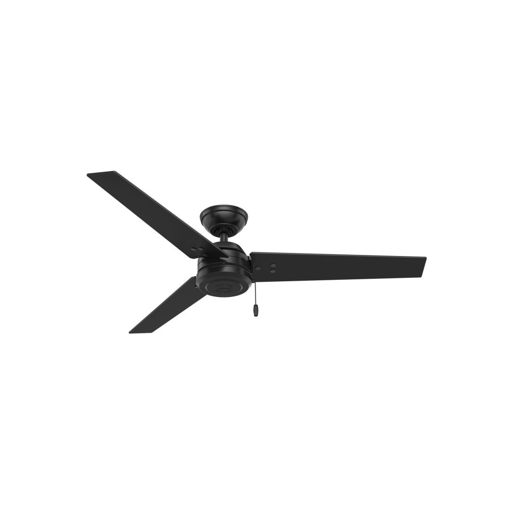 Hunter Cassius Ceiling Fan 52 Matte Black/Grey Walnut Stripe ;