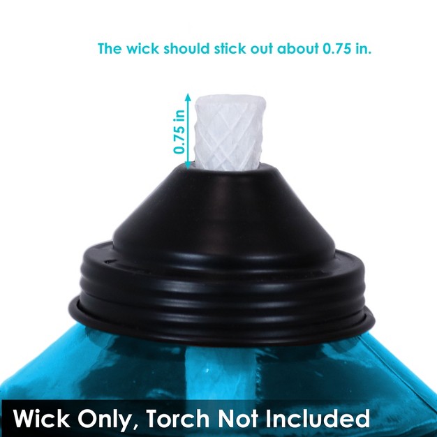 Sunnydaze Outdoor Long lasting Replacement Fiberglass Tiki Torch Oil Lamp Lantern Wick Strings