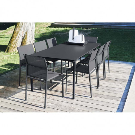 Table de jardin en aluminium pour 10 personnes - Calvi FERMOB