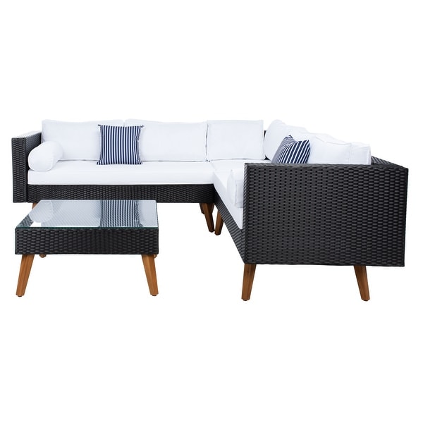 SAFAVIEH Outdoor Living Analon Outdoor Sectional Set