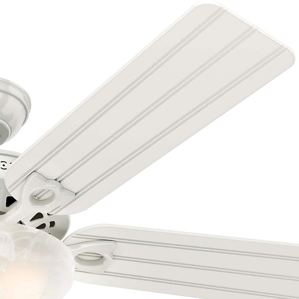 Hunter Beachcomber 52 in Indoor White Ceiling Fan with Light Kit