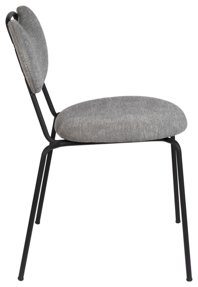 Fabric Upholstered Dining Chairs (2)  DF Aspen   Midcentury   Dining Chairs   by Oroa   Distinctive Furniture  Houzz