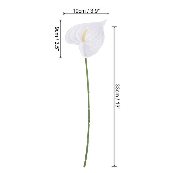 3Pcs 13 Artificial Anthurium Lily Flowers Floral Bouquet Home Decor