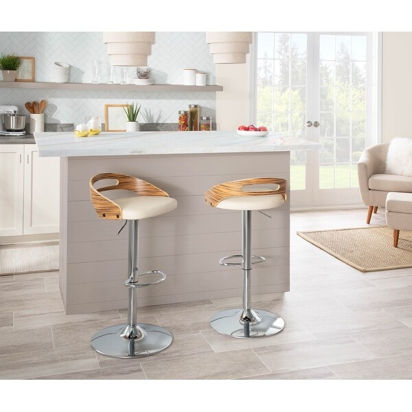 Carson Carrington Simon Adjustable Bar Stool (Set of 2)