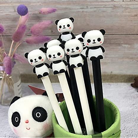 Animal Cute Panda Gel Ink Pen Cute Kawaii Black Writing Pens Ballpoint Black Ink Gel Pen Party Gift Gel Ink Pens Funny School Stationery Office Suppli