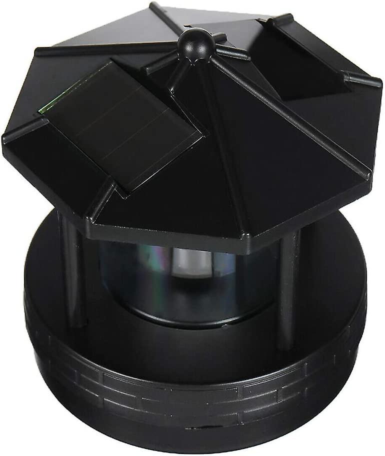 360 Degree Rotating Solar Led Lighthouse， Led Solar Light， Waterproof