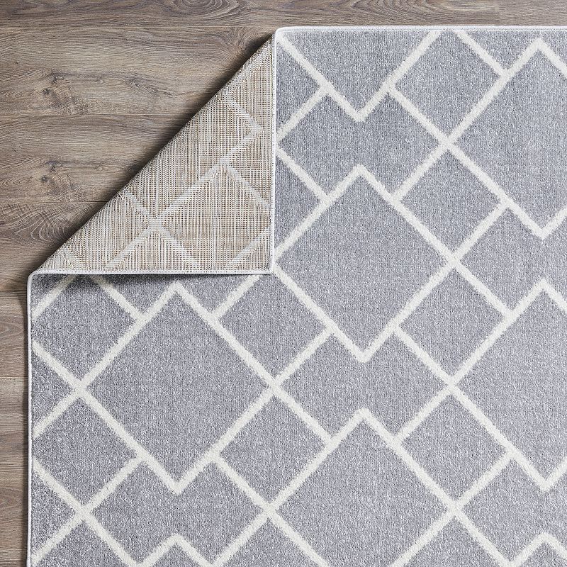 Loomaknoti Kissandrah Ble Gray Area Rug