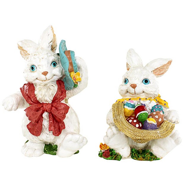 Design Toscano Constance And Mortimer Easter Rabbit Figurines