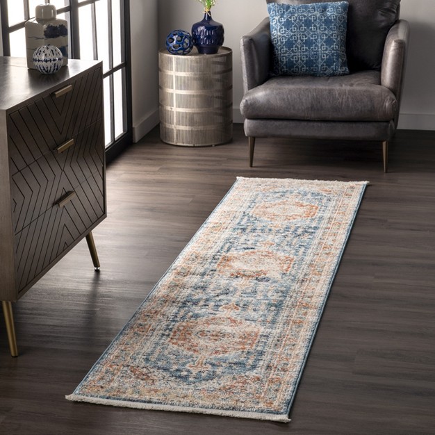 Nuloom Harley Faded Medallion Area Rug