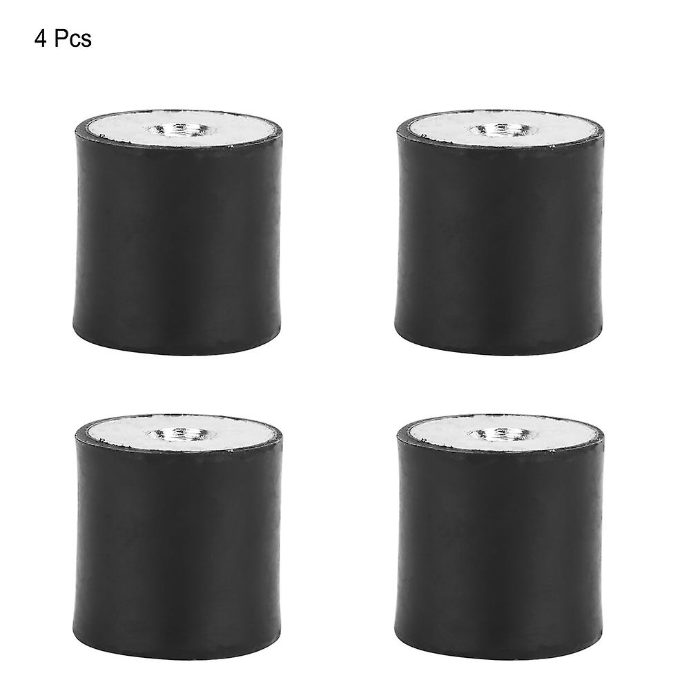 4 Pcs Non-toxic Rubber Anti-vibration Mount Bobbin Isolator Damper  (dd15*15 M4)