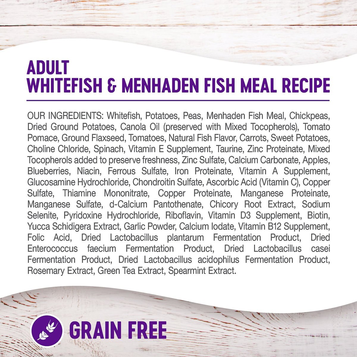 Wellness Grain-Free Complete Health Adult Whitefish and Menhaden Fish Meal Recipe Dry Dog Food