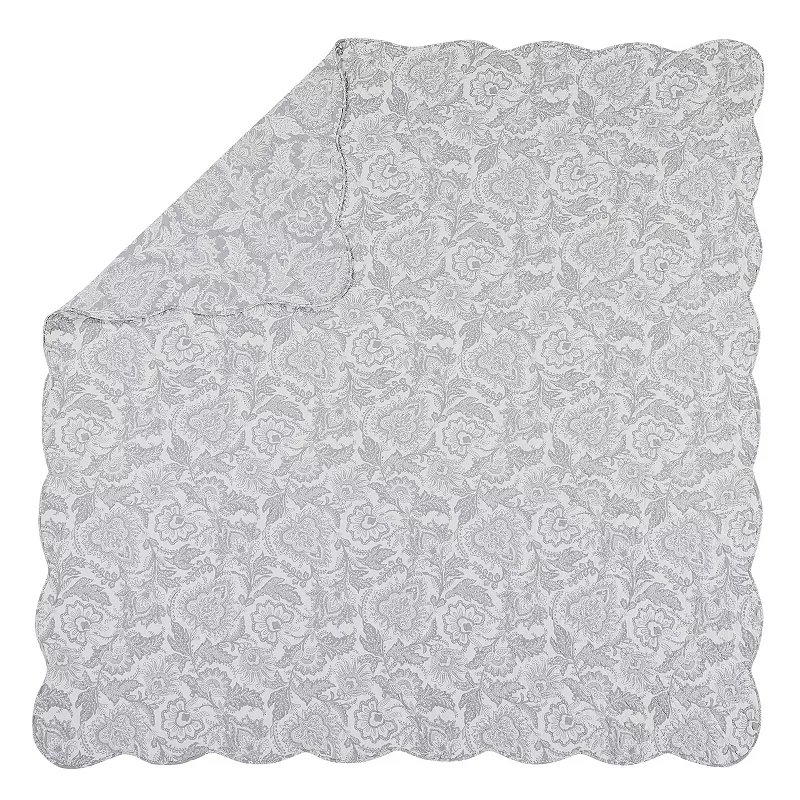 Vera Bradley Java Lace Scalloped Quilt and Sham Set