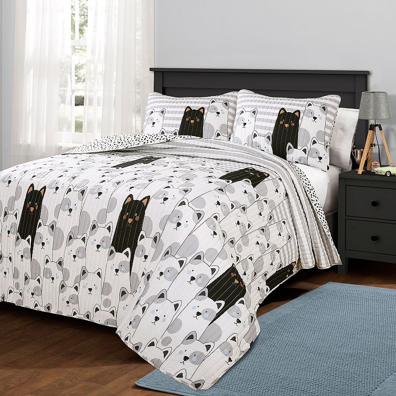 Lush Decor Bear Quilt Set