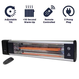 Maxx Air 1500-Watt Infrared Wall or Ceiling Mounted Electric Patio Heater H1019