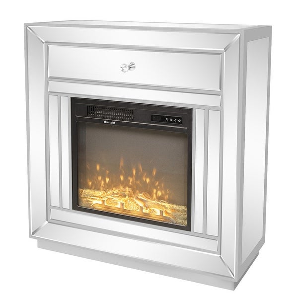 MDF with Mirror Surface TV Cabinet Fireplace Cabinet (without Fireplace)