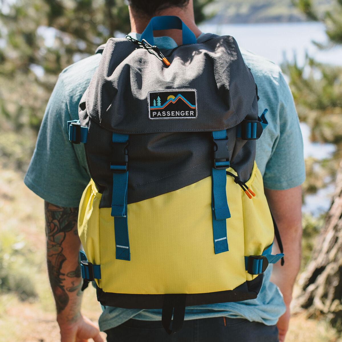 Boondocker Recycled 26L Backpack - Grey Olive/Sheen Yellow