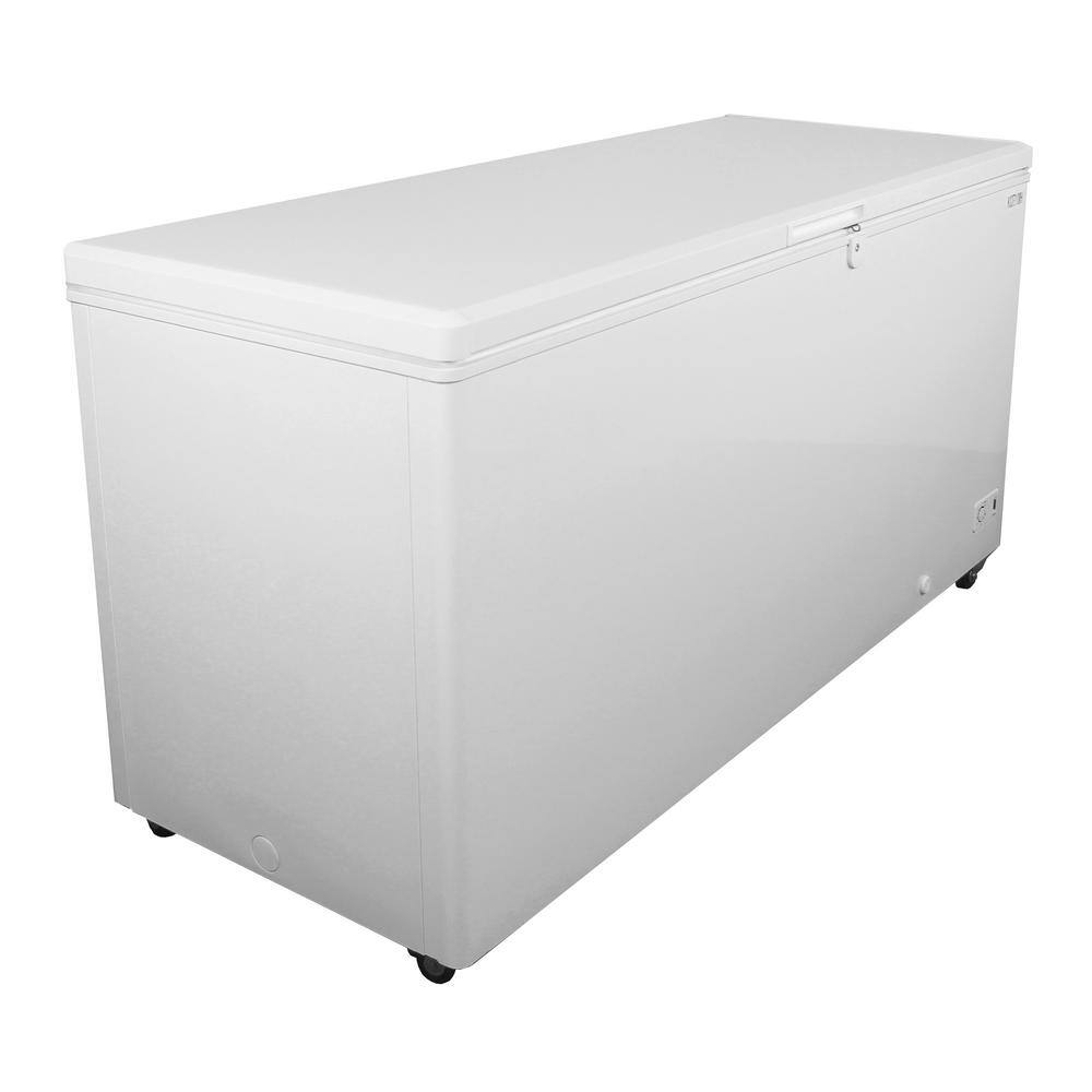 Kelvinator 71 in. 21 cu. ft. Manual Defrost Commercial Chest Freezer with Soft Closing Mechanism in White KCCF210WH