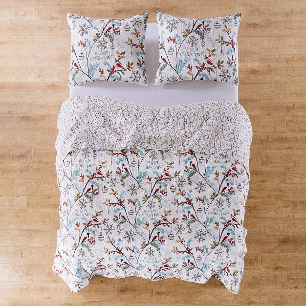 Holly Holiday Quilt Set Levtex Home