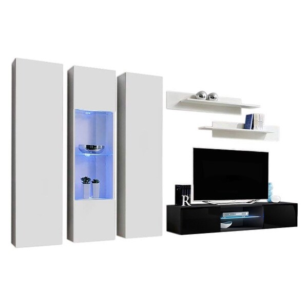 Fly C5 33TV Wall Mounted Floating Modern Entertainment Center