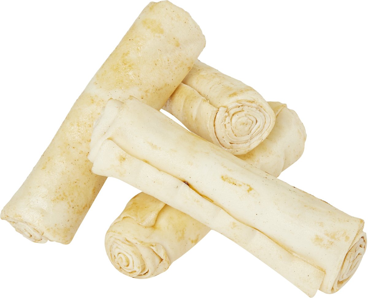 Pure and Simple Pet Chicken Flavored Rawhide Retriever Roll Dog Treat， Small