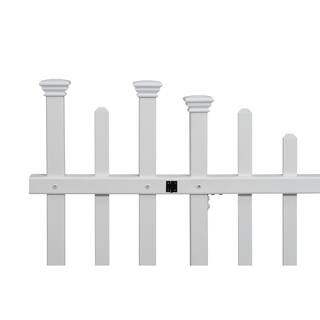 Zippity Outdoor Products 5 ft. W x 2.5 ft. H White Vinyl Washington Fence Gate Kit ZP19049