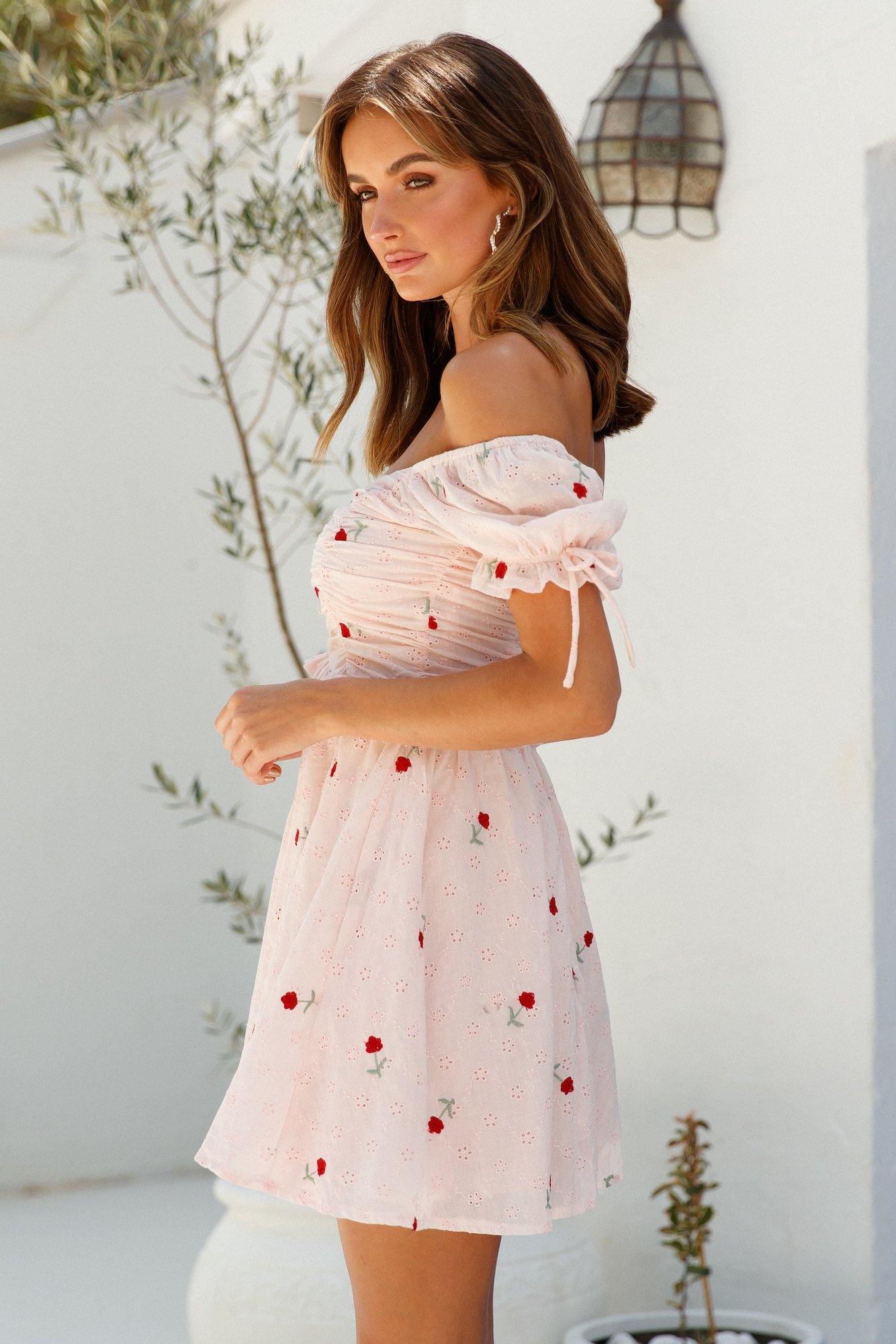 HELLO MOLLY French Market Dress Pink