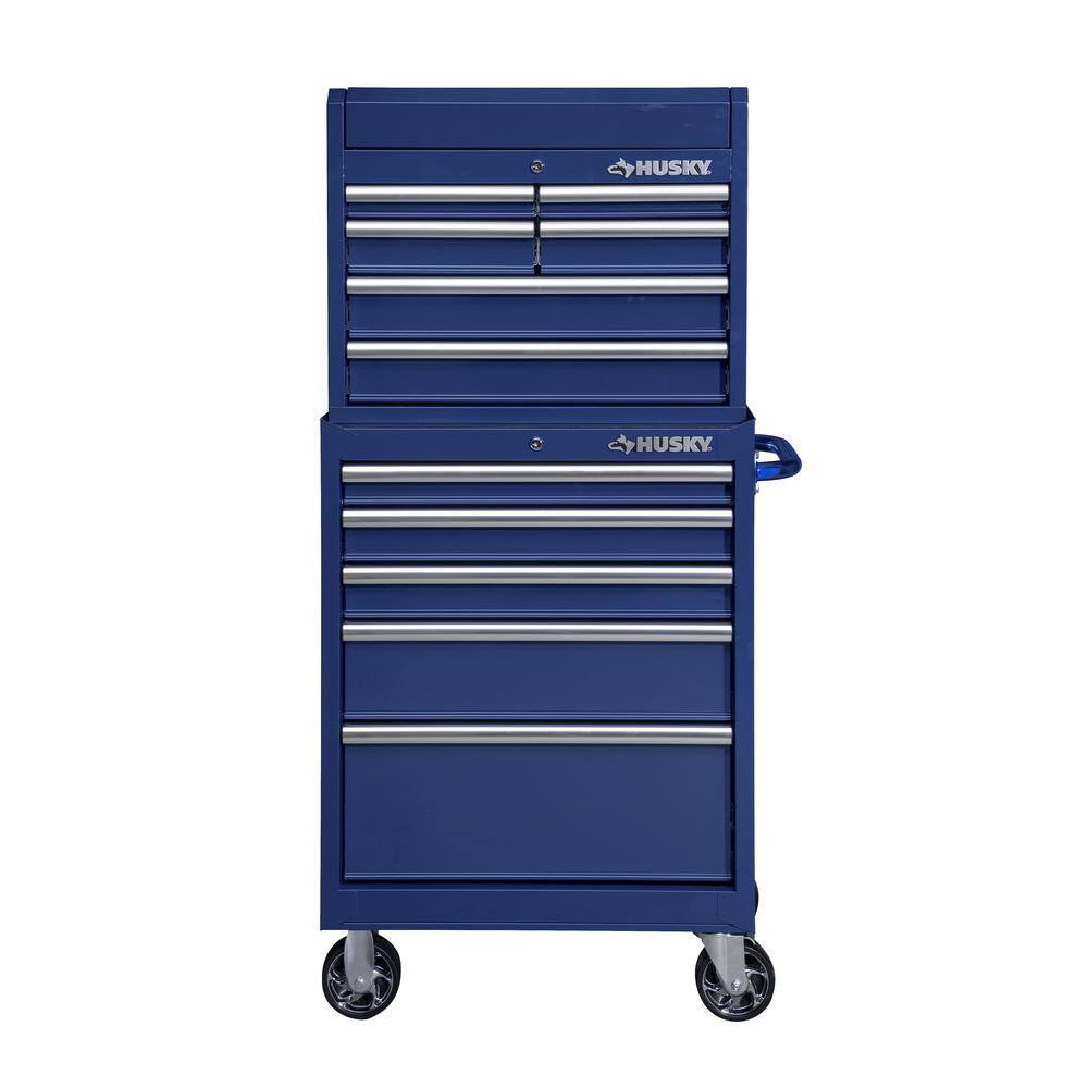 Husky 27 in. 11-Drawer Tool Chest and Cabinet Blue UACT-H-270111B