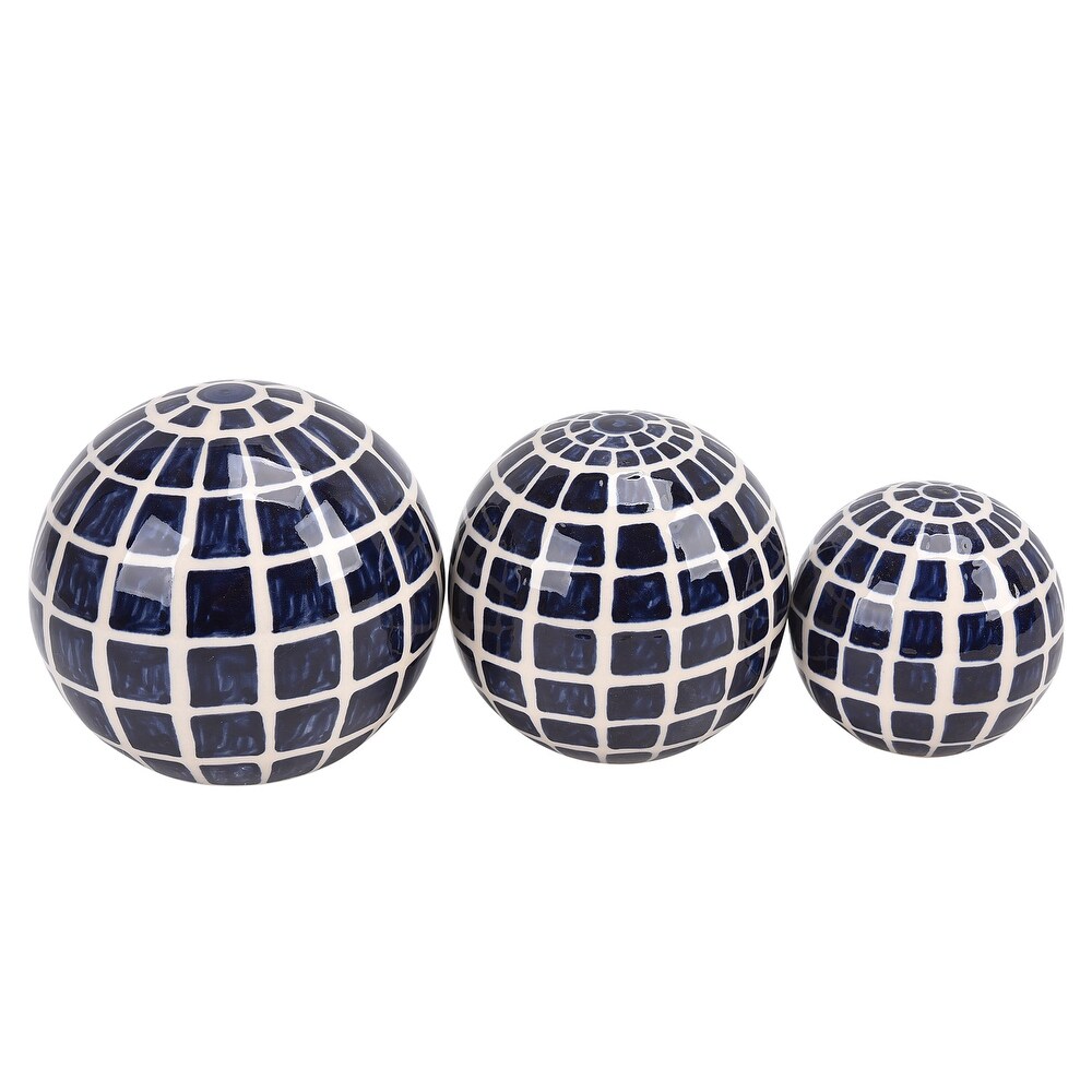 Set of 3 Ceramic Orbs 4\