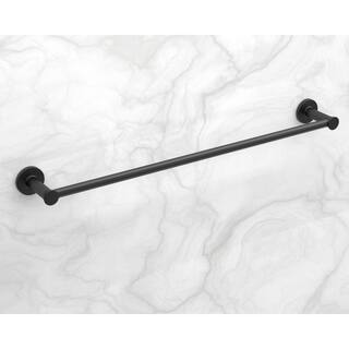 Glacier Bay Lucien 24 in. Towel Bar in Matte Black BTH-024-108