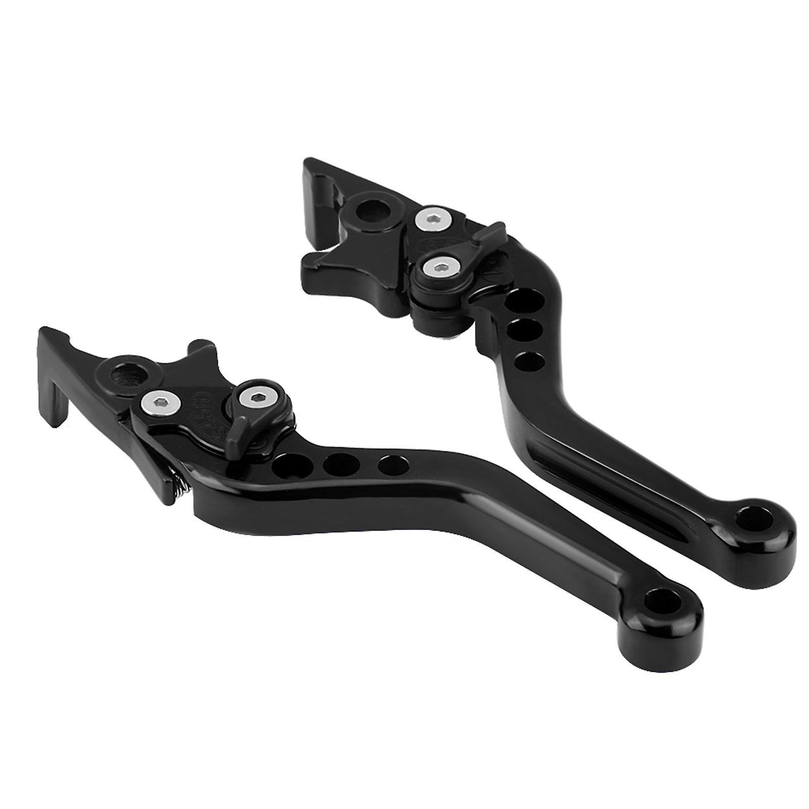 1 Pair Cnc Aluminum Motorcycle Scooter Modification Double Disc Brake Lever Black