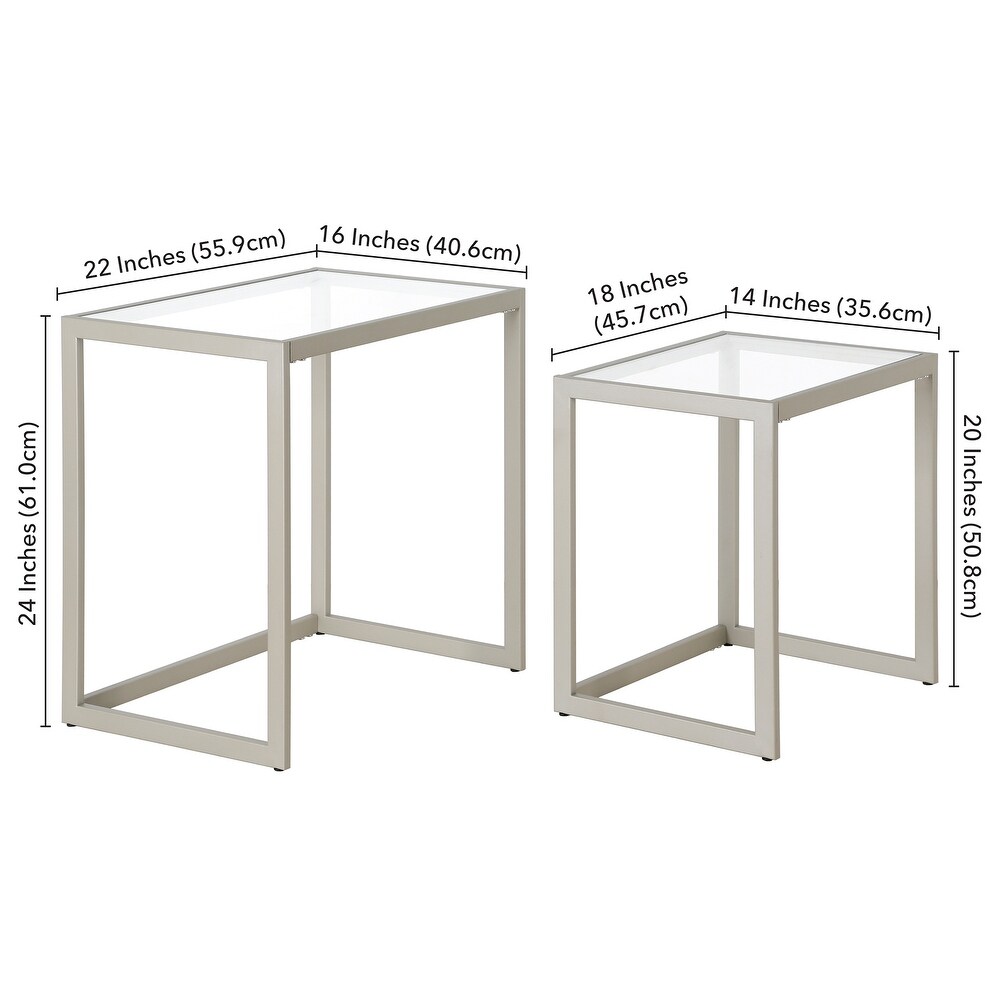 Rocco Rectangular Nested Side Table   22\