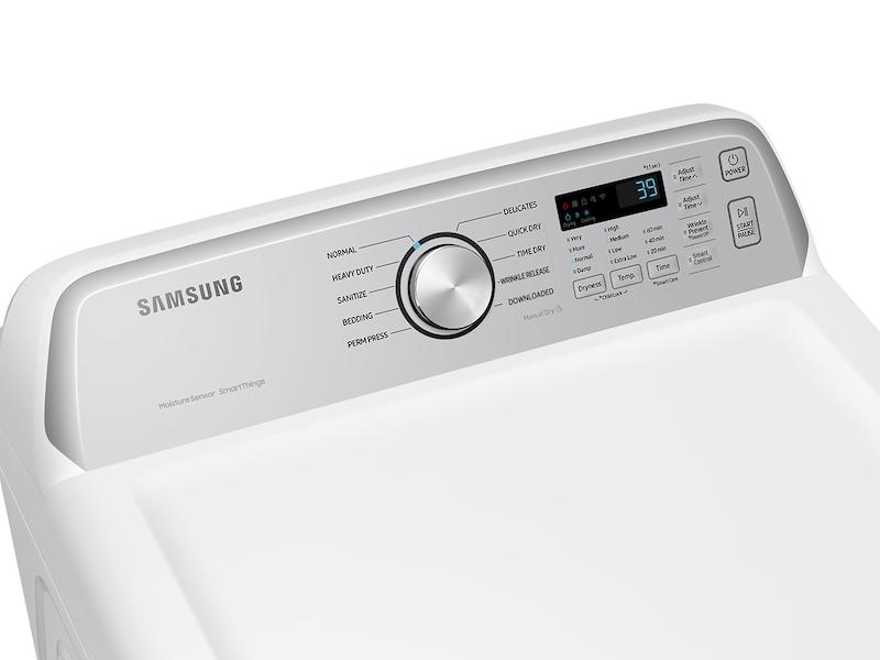 Samsung DVE47CG3500W 7.4 Cu. Ft. Smart Electric Dryer With Sensor Dry In White