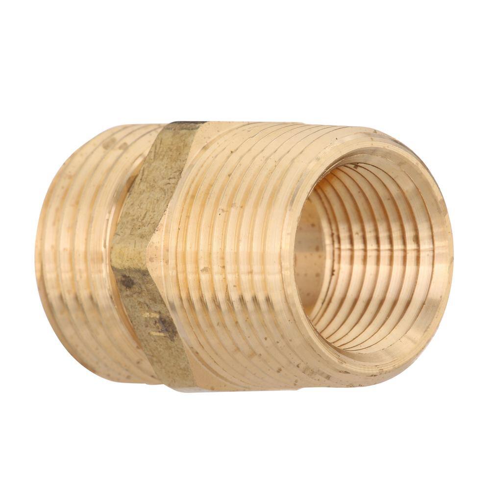 Everbilt 34 in. MHT x 34 MIP or 12 in. FIP Brass Multi Adapter Fitting 801709