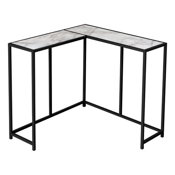 Accent Table， Console， Entryway， Narrow， Corner， Living Room， Bedroom， Metal， Laminate， Contemporary， Modern - 36