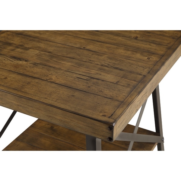 Carbon Loft Oliver Modern Rustic Wood End Table