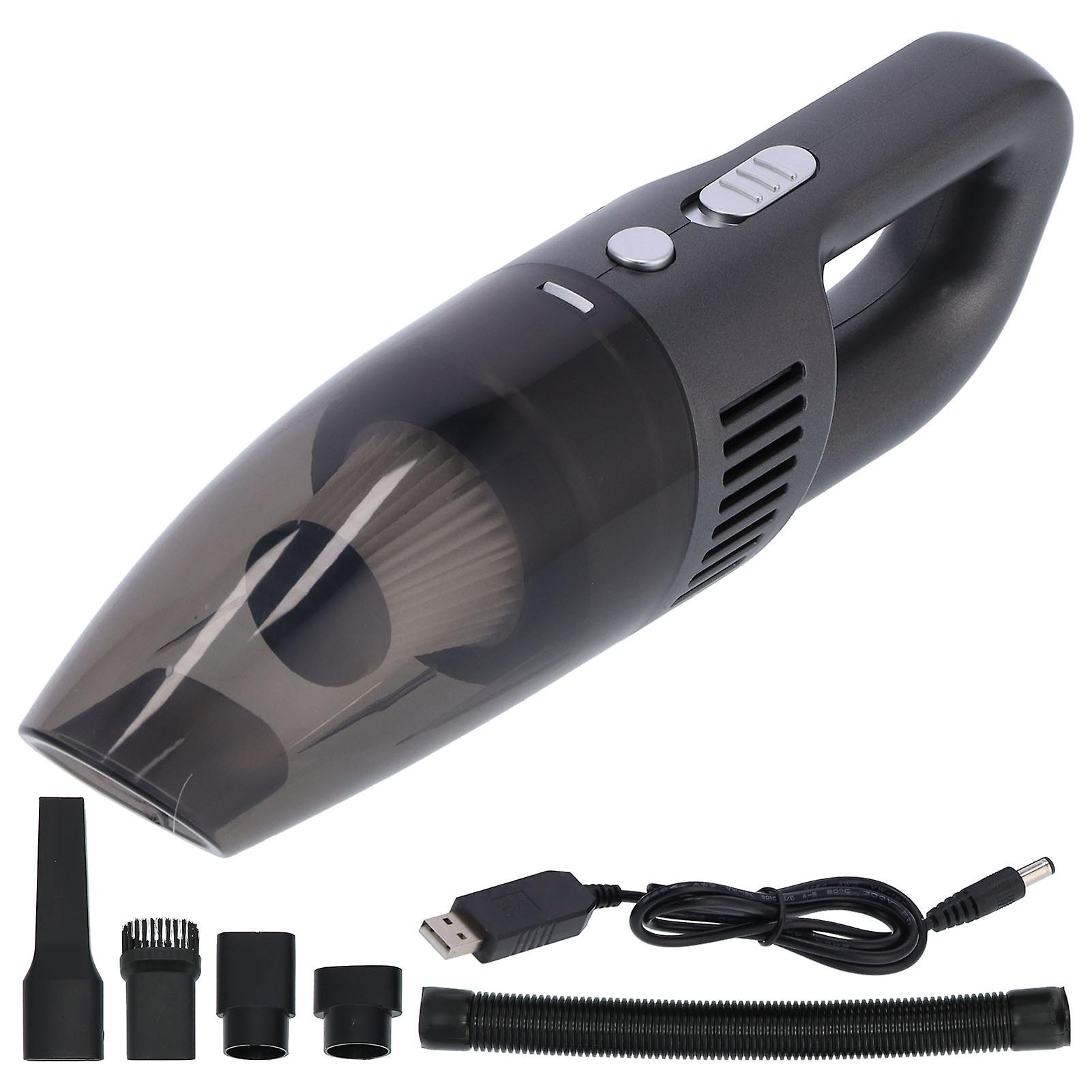 120w Car Vacuum Cleaner Portable Wet And Dry Usb Charging Handheld Vacuum Cleaner With 5 Connectorssilver