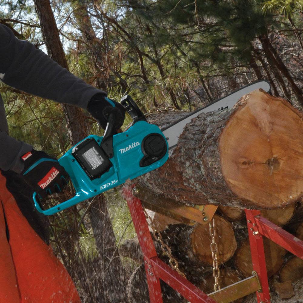 Makita 18V X2 (36V) LXT? Lithium-Ion Brushless Cordless 16 Chain Saw Kit with 4 Batteries (4.0Ah) ;