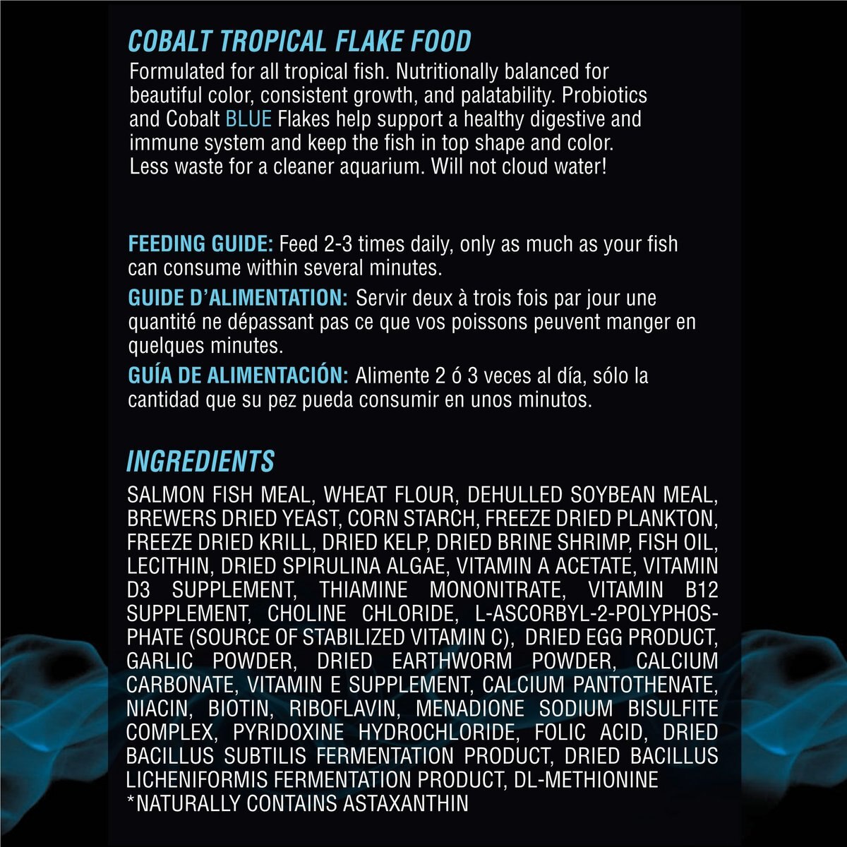 Cobalt Aquatics Tropical Flakes Fish Food