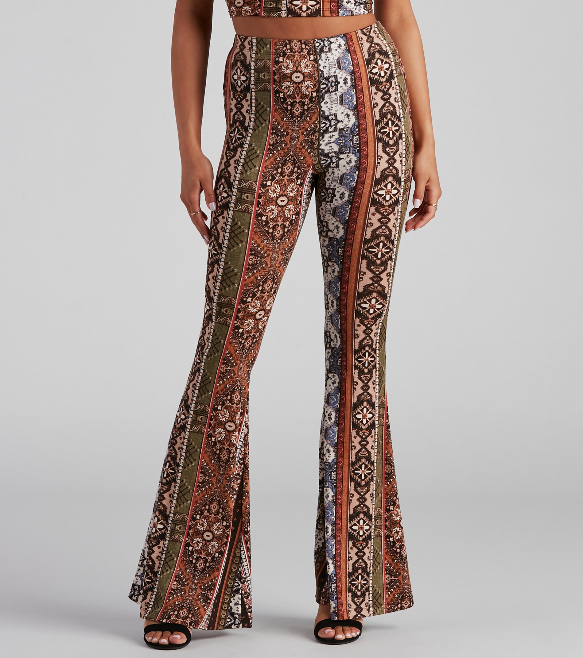 Boho Dreamer Printed Flare Pants