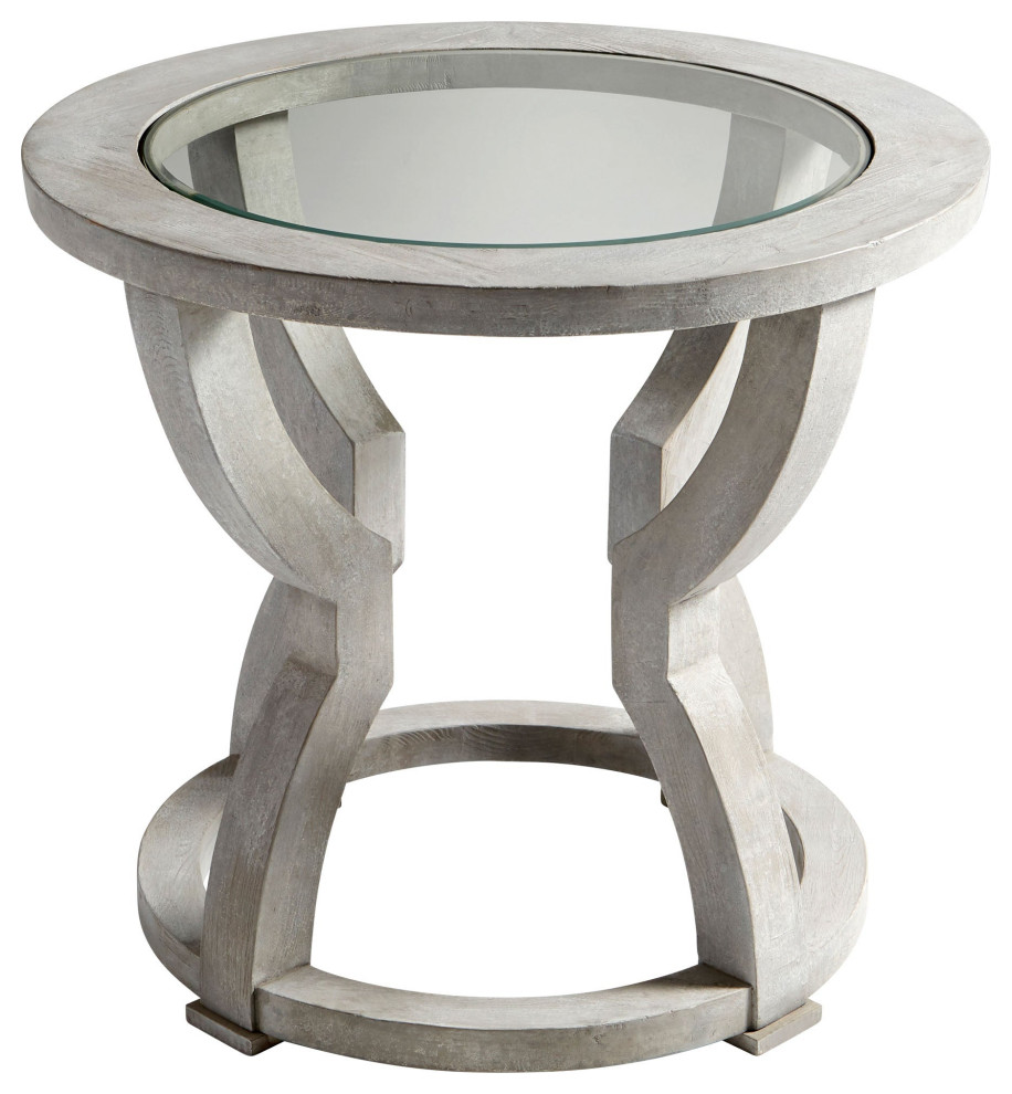 Pantheon Foyer Table   Farmhouse   Side Tables And End Tables   by Hudson Home Decor  Houzz